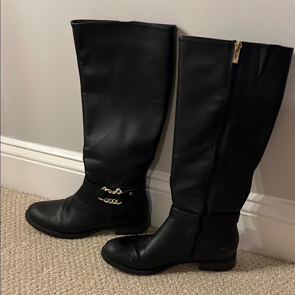 New York & Company Black Over the Knee Boots